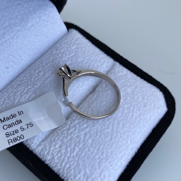 SOLD|0.22ct. Diamond 10K Gold Engagement Ring - Picture 6 of 7